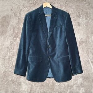 J Ferrar slim Men's Holiday Emerald Velvet Blazer tuxedo size 38